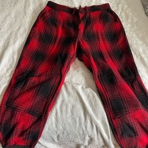 Vintage Red and Black Plaid Clearfield Hunting Pants